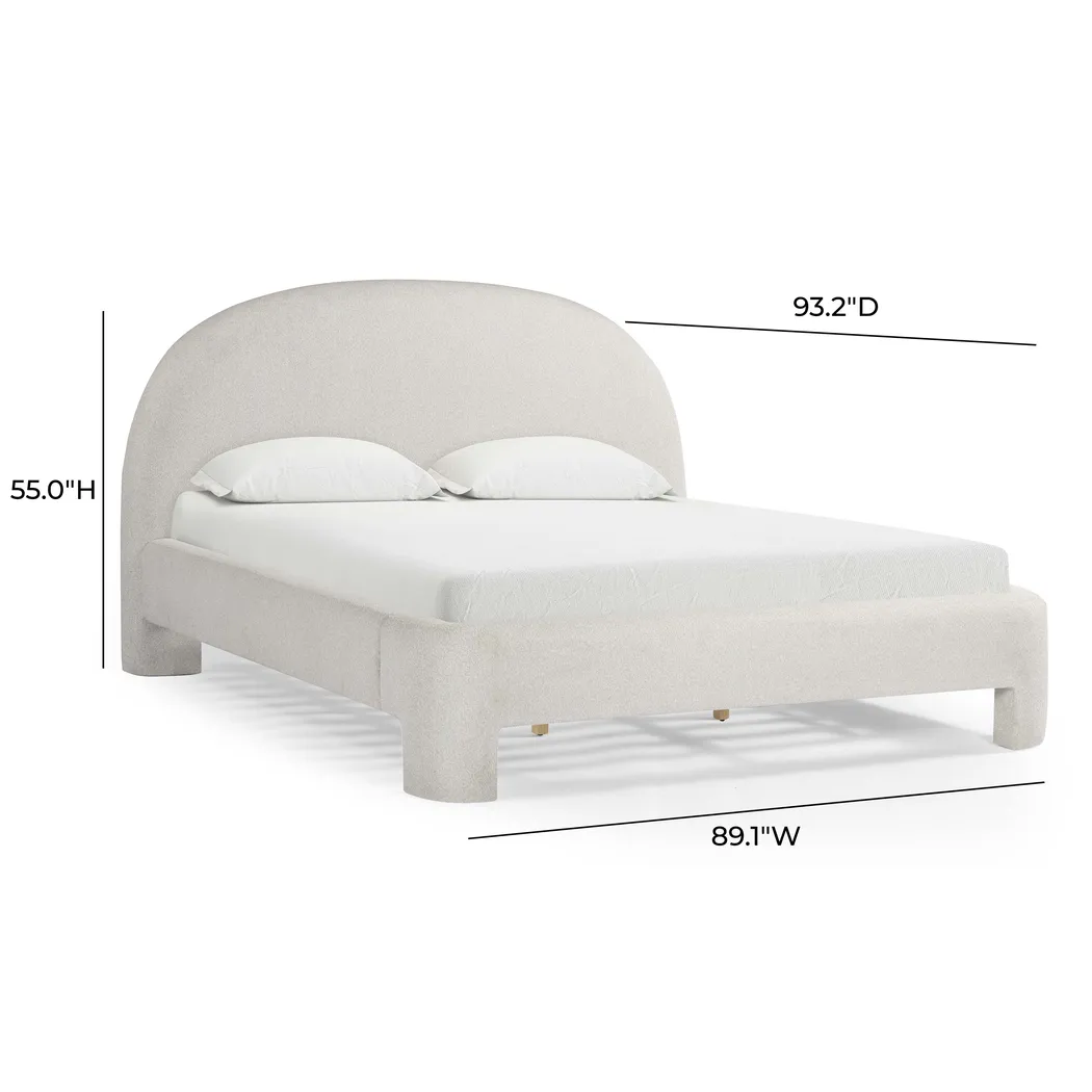Debony Beige King Bed - Thumbnail - Image 3