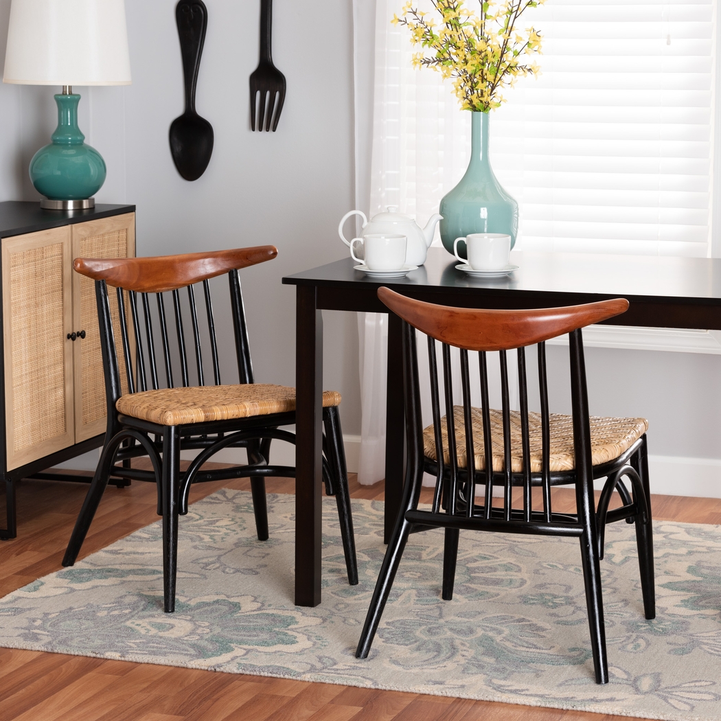 Debord Black Side Chair - Thumbnail - Image 2