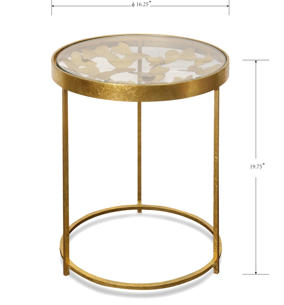 Debusk Gold Accent Table - Thumbnail - Image 2