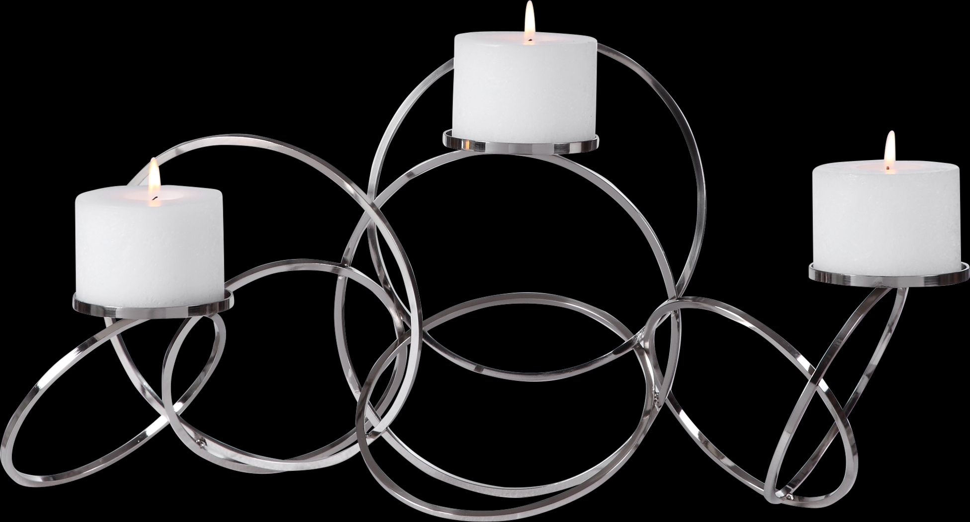 Decarlo Nickel Candle Holder - Thumbnail - Image 1