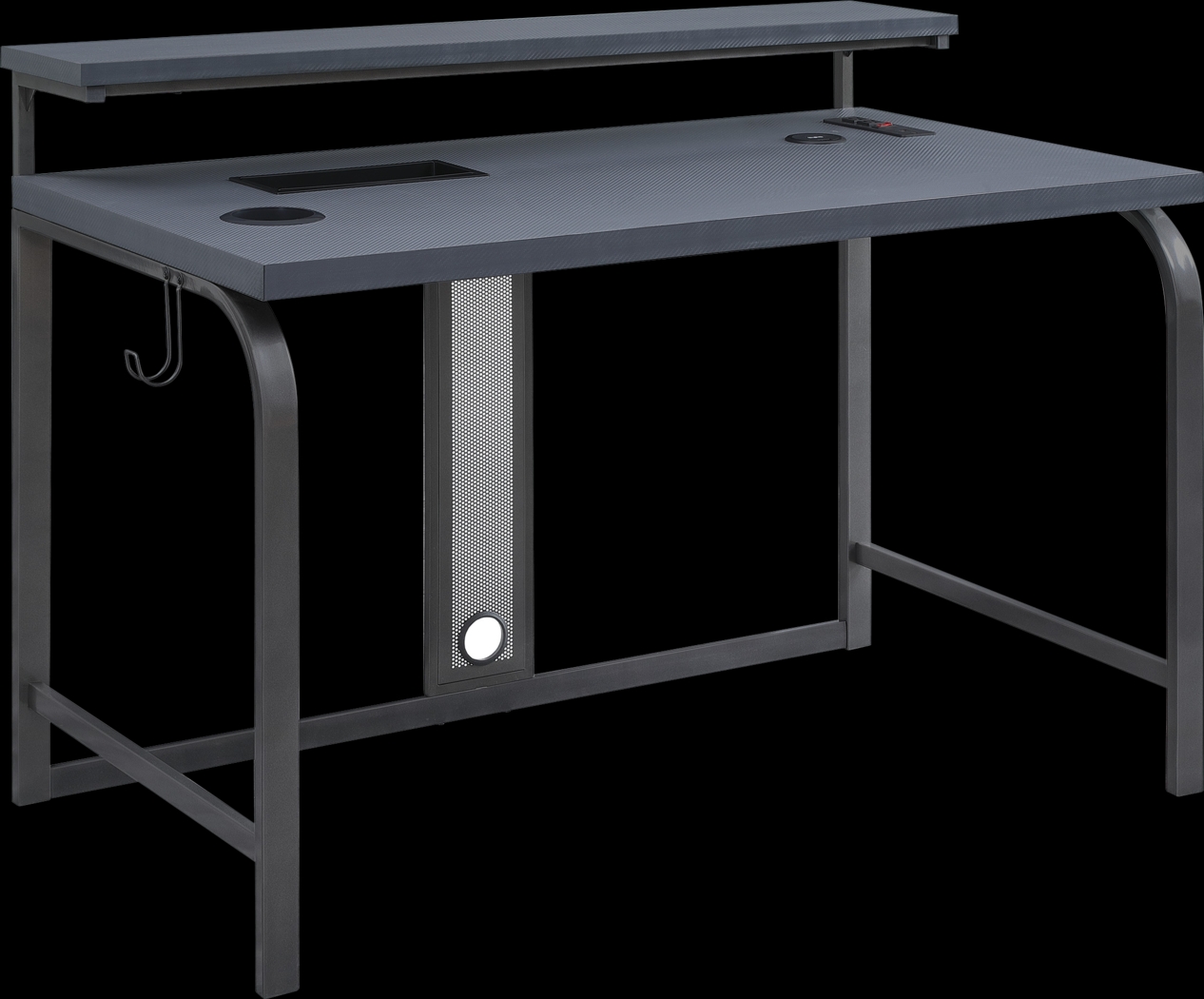 Deckard Gray Gaming Desk - Thumbnail - Image 3