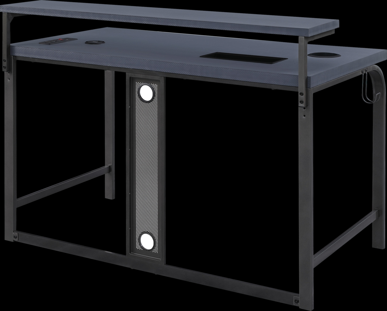Deckard Gray Gaming Desk - Thumbnail - Image 1