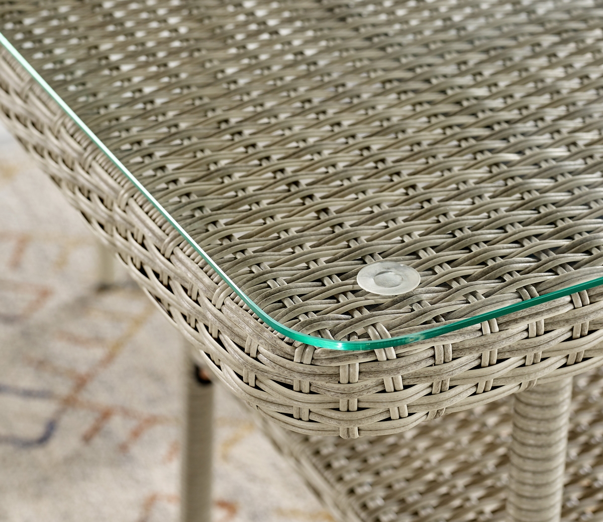 Deckle II Light Gray Outdoor Cocktail Table - Thumbnail - Image 4