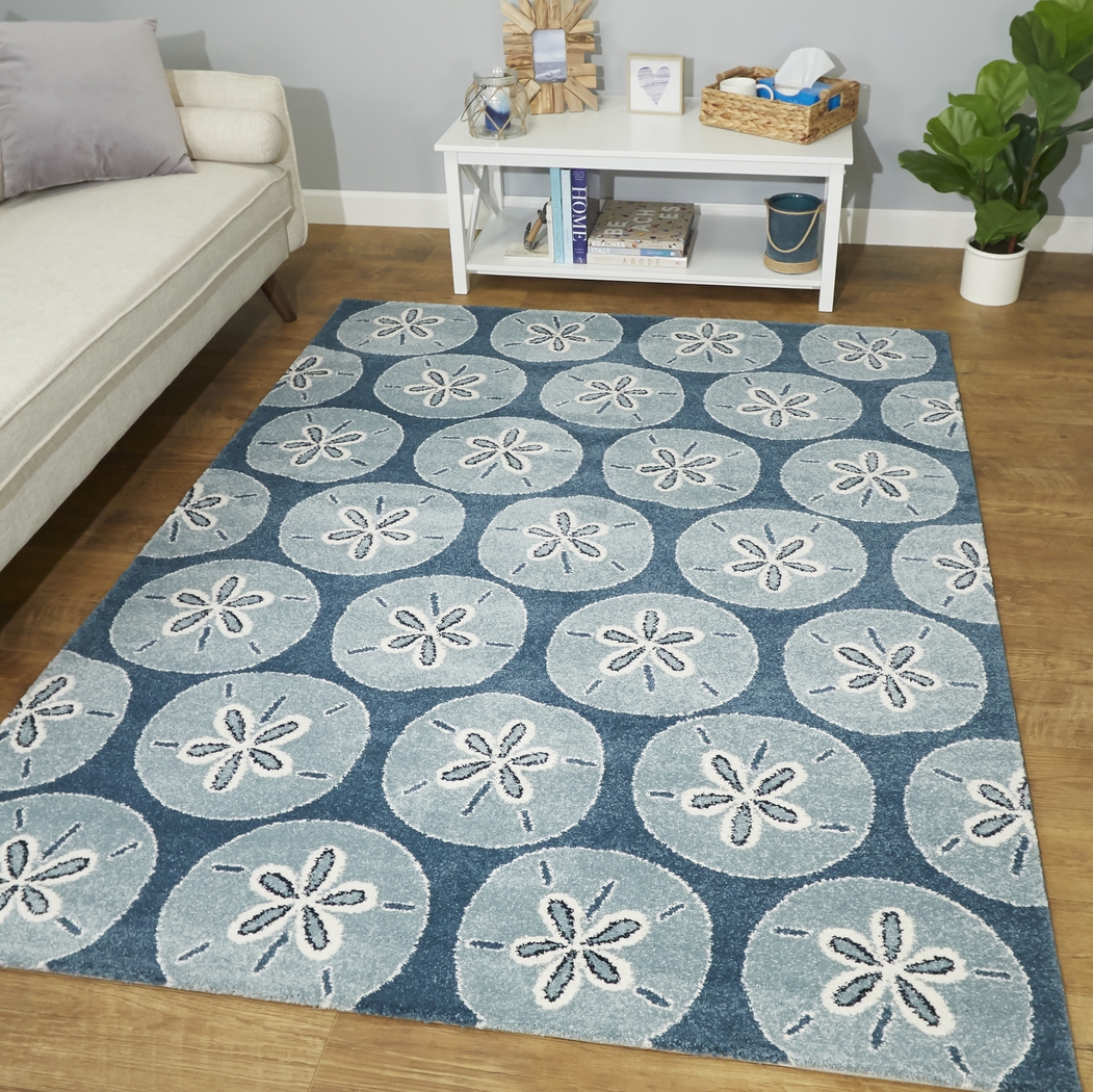 Declair Blue 5'3 x 7' Rug - Thumbnail - Image 2