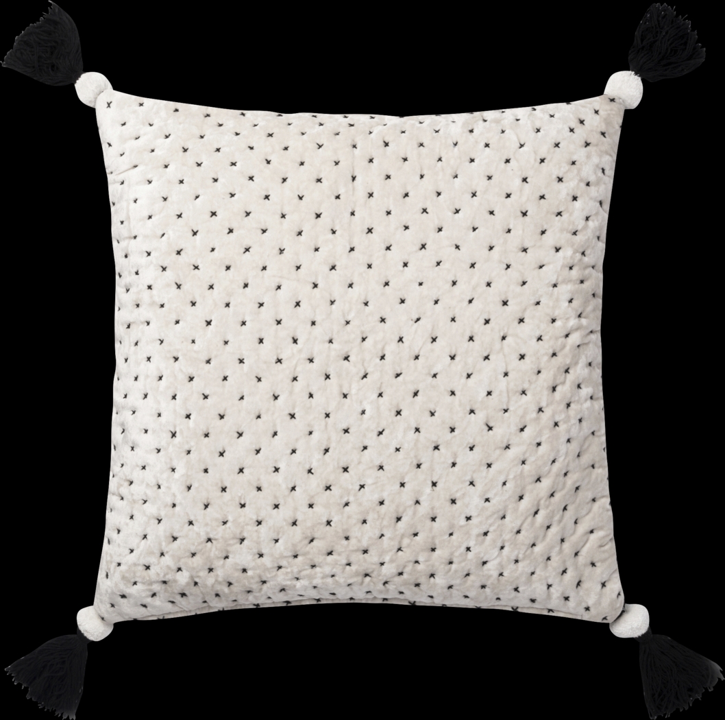Declan White Accent Pillow - Thumbnail - Image 1