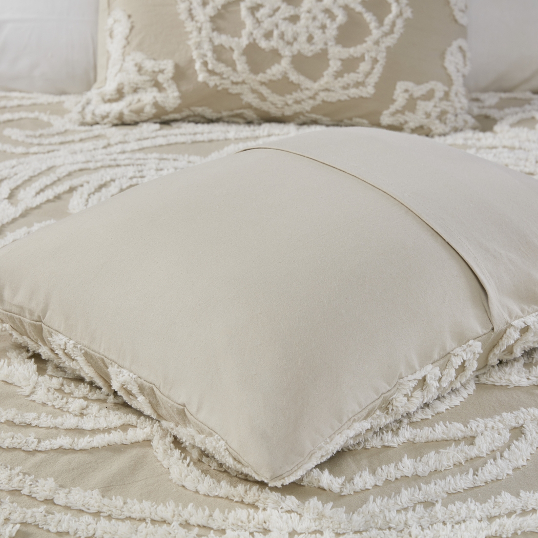 Decoty Taupe 3 Full/Queen Coverlet Set - Thumbnail - Image 8