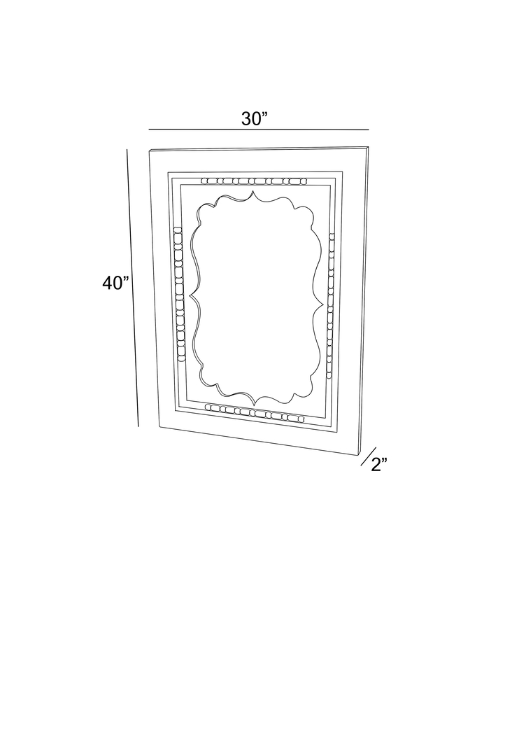Deeba White Mirror - Thumbnail - Image 4
