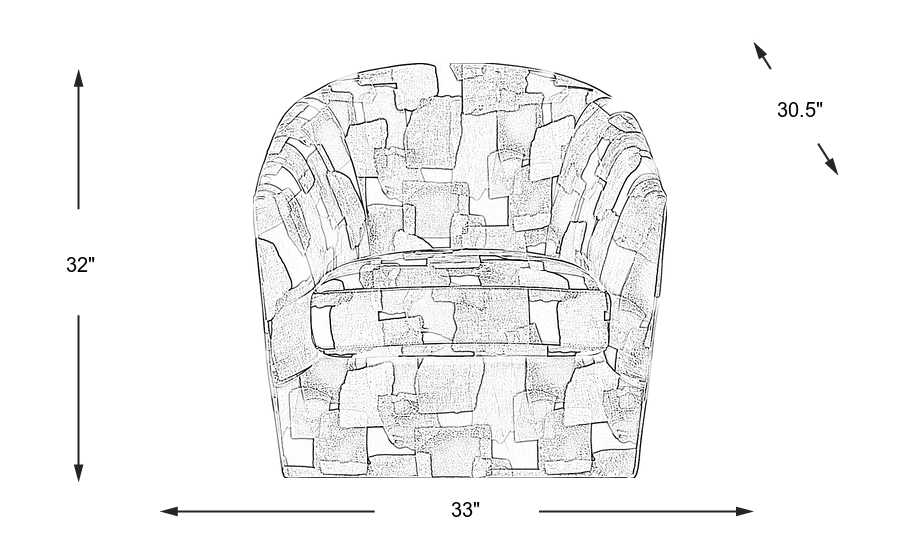 Dimension Image. Please refer to the Dimension Tab on this page for dimension details.