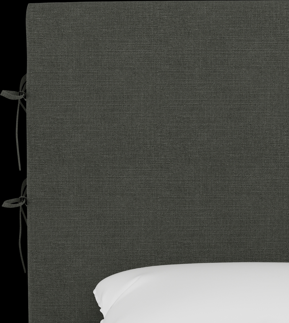 Deep Forest Charcoal Queen Upholstered Bed - Thumbnail - Image 4