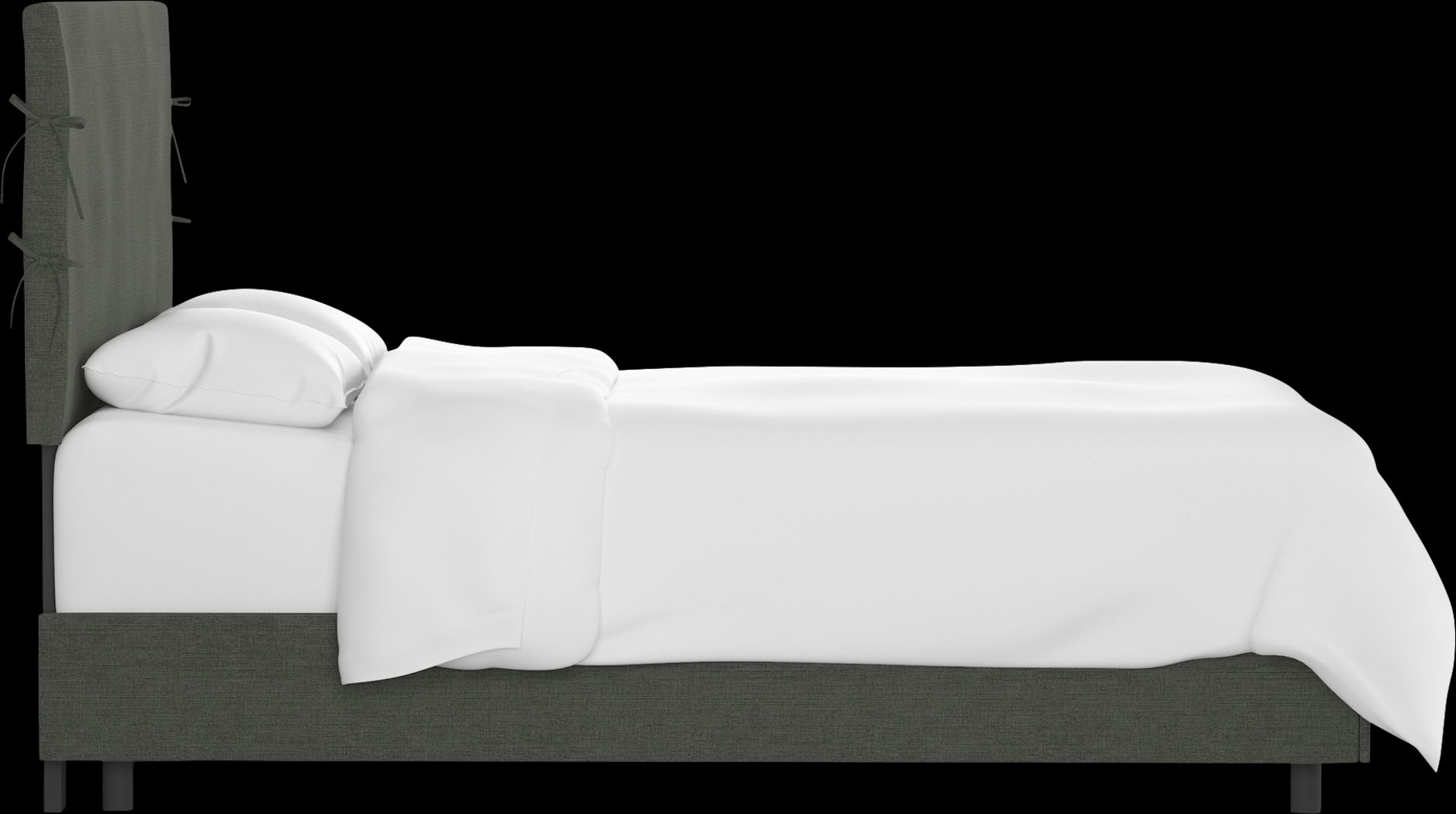 Kids Deep Forest Charcoal Twin Upholstered Bed - Thumbnail - Image 3