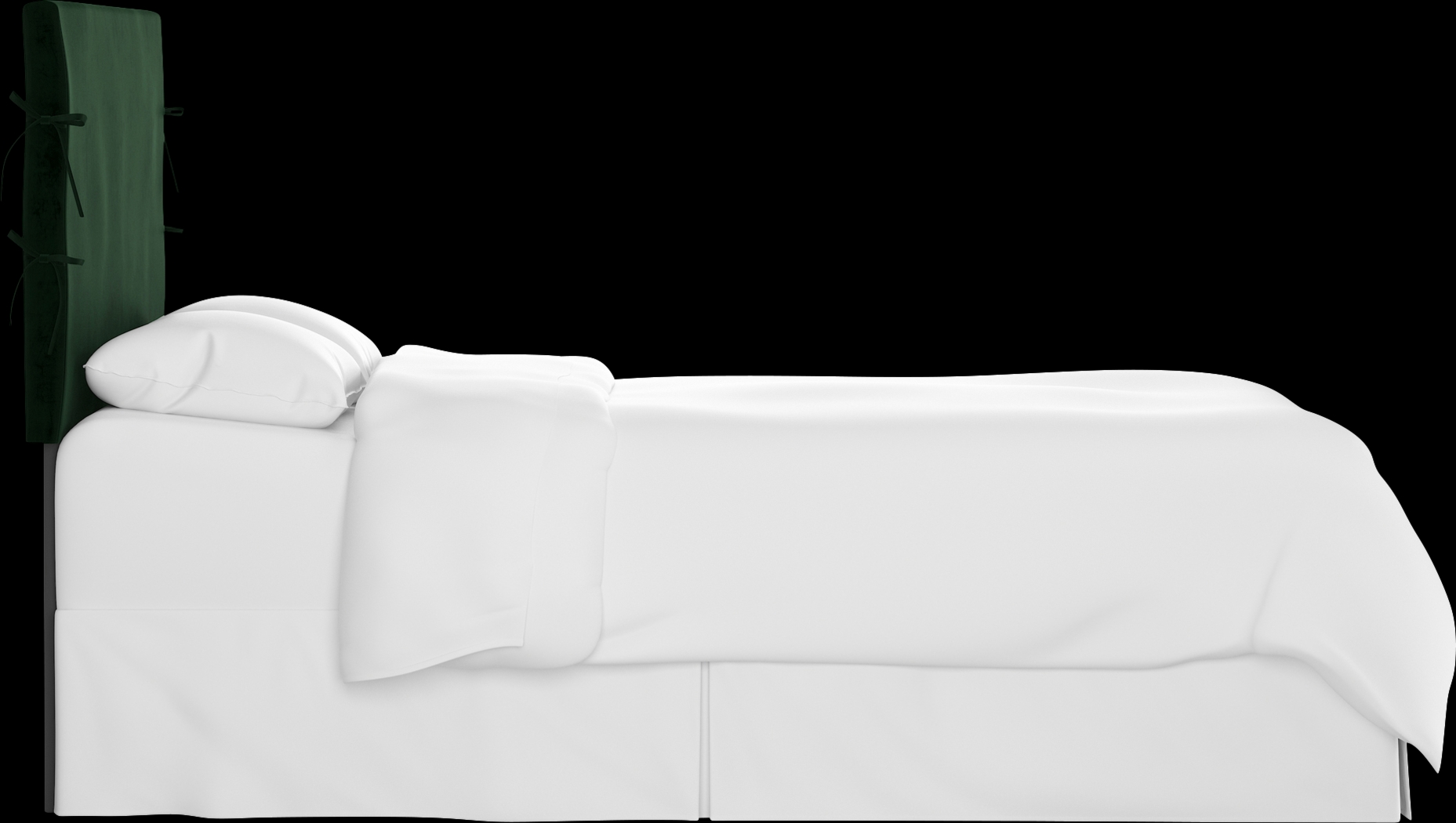 Deep Forest Emerald King Upholstered Headboard - Thumbnail - Image 3