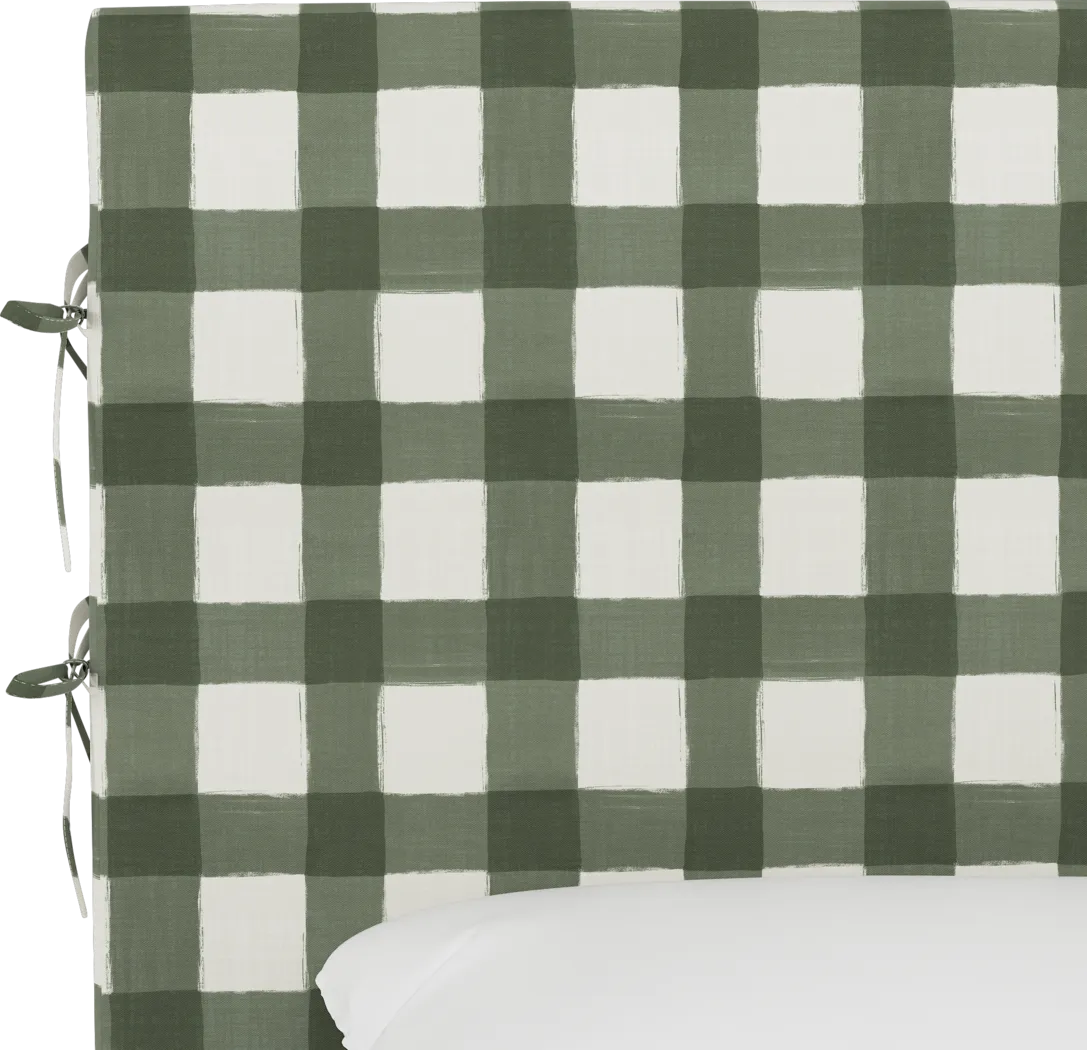 Kids Deep Forest Sage Full Upholstered Headboard - Thumbnail - Image 4