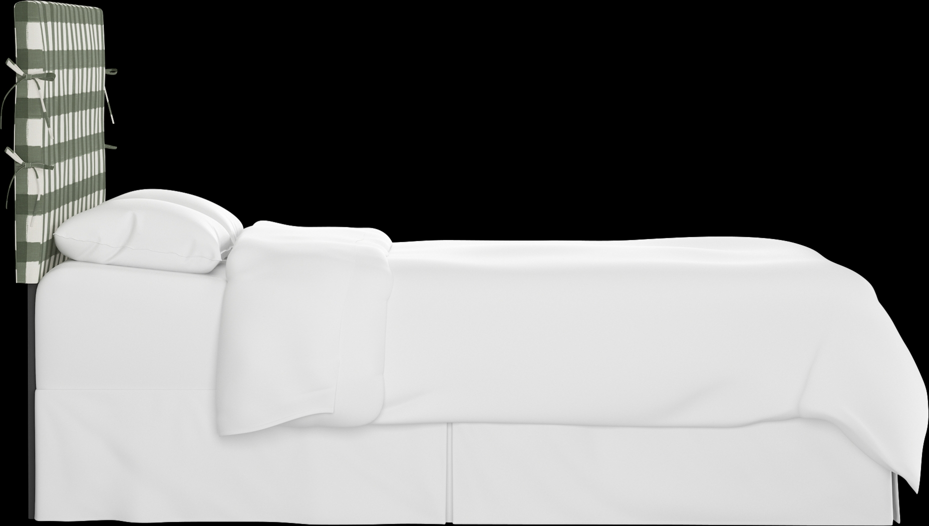 Deep Forest Sage King Upholstered Headboard - Thumbnail - Image 3