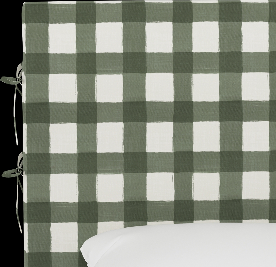 Deep Forest Sage King Upholstered Headboard - Thumbnail - Image 4