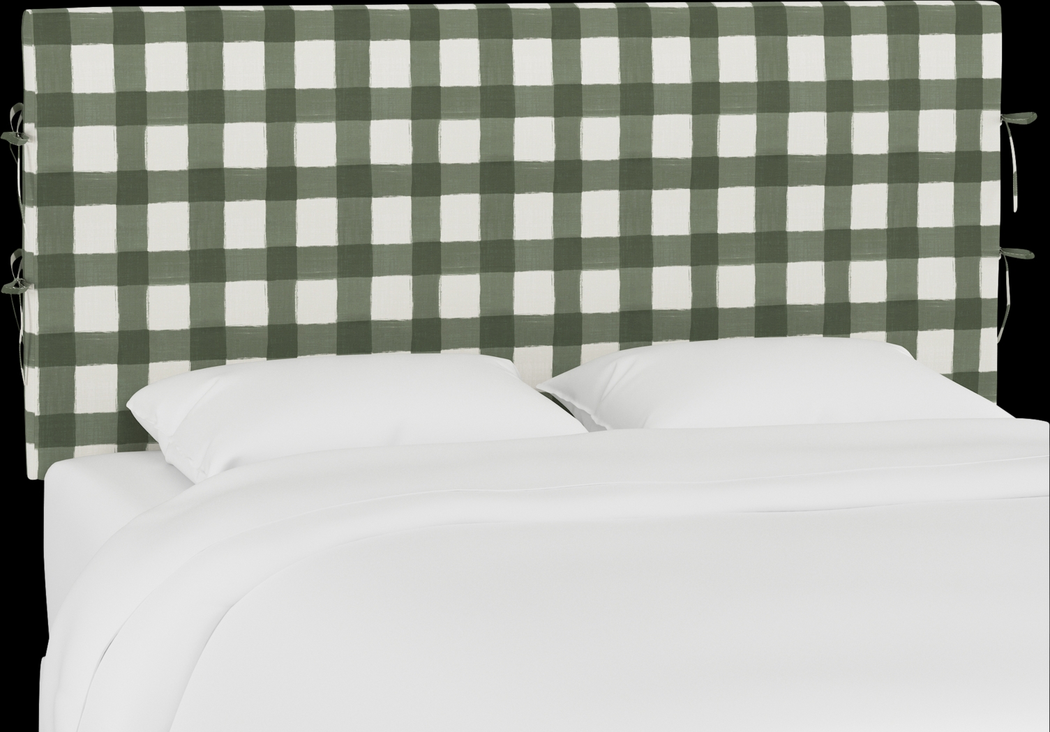 Deep Forest Sage King Upholstered Headboard - Thumbnail - Image 1