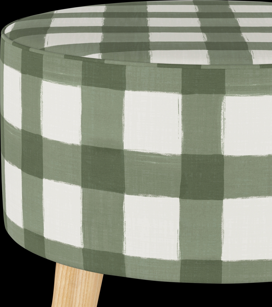 Deep Forest Sage Ottoman - Thumbnail - Image 3