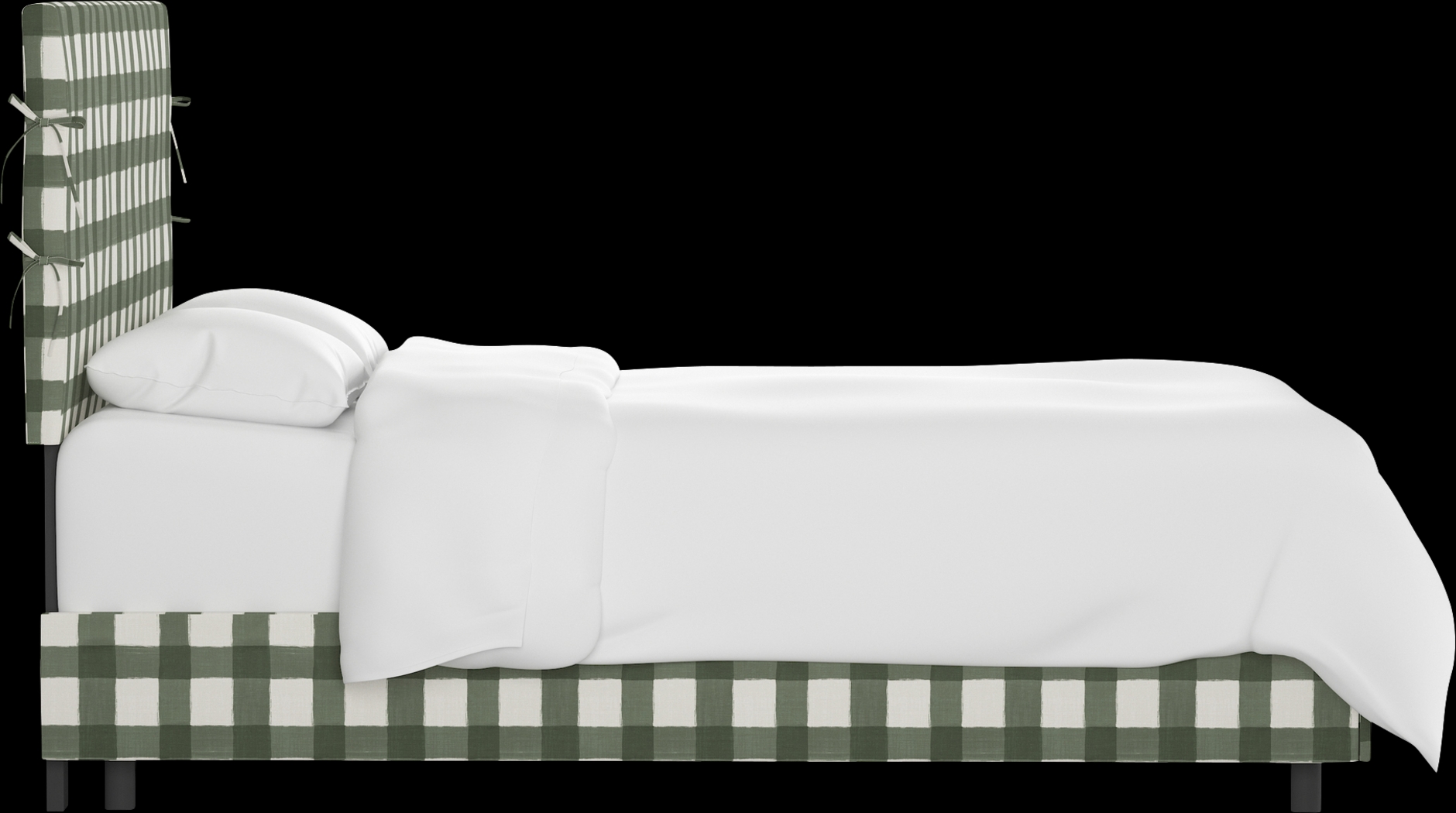 Deep Forest Sage Queen Upholstered Bed - Thumbnail - Image 3