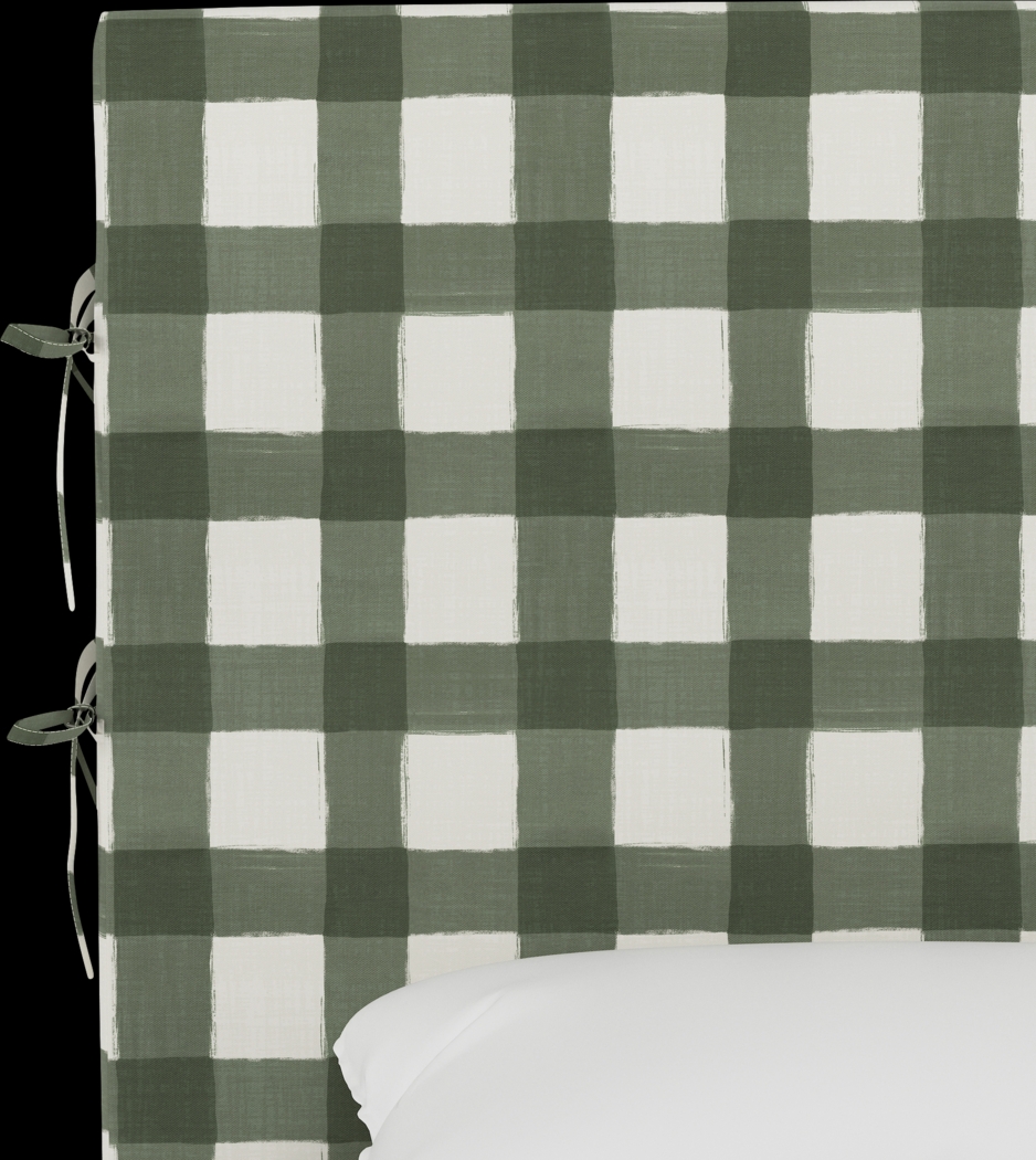 Deep Forest Sage Queen Upholstered Bed - Thumbnail - Image 4