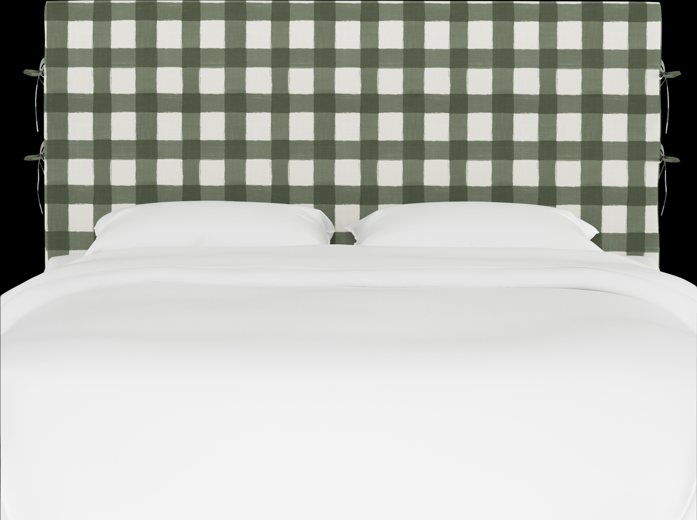 Deep Forest Sage Queen Upholstered Headboard - Thumbnail - Image 2