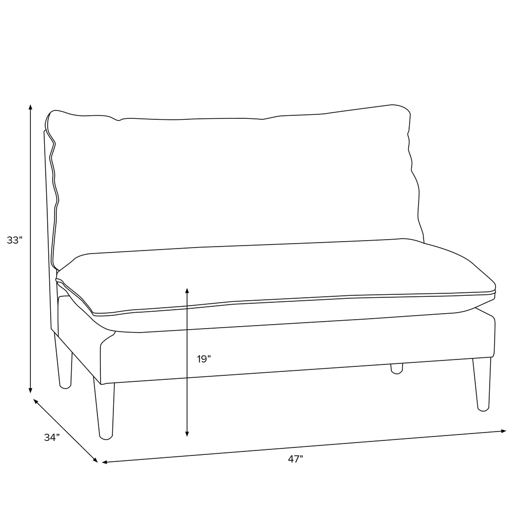 Deep Forest Sage Settee - Image 6