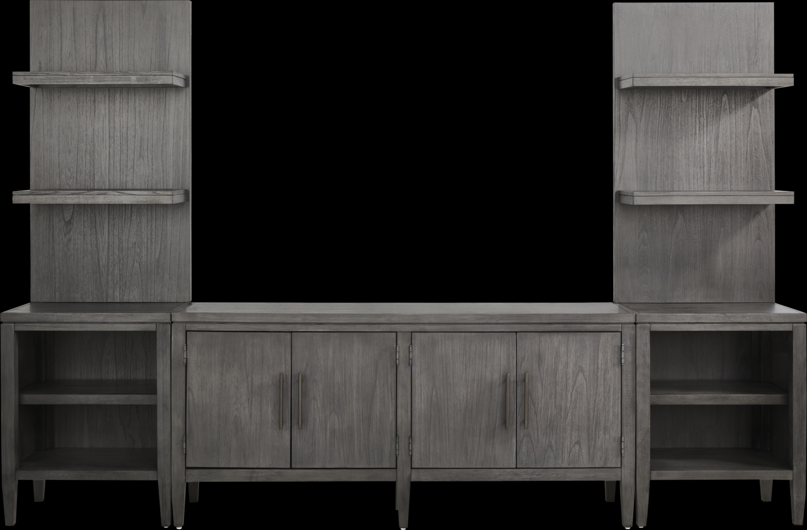 Deer Mountain Gray 3 Pc Wall Unit with 65 in. Console - Thumbnail - Image 1