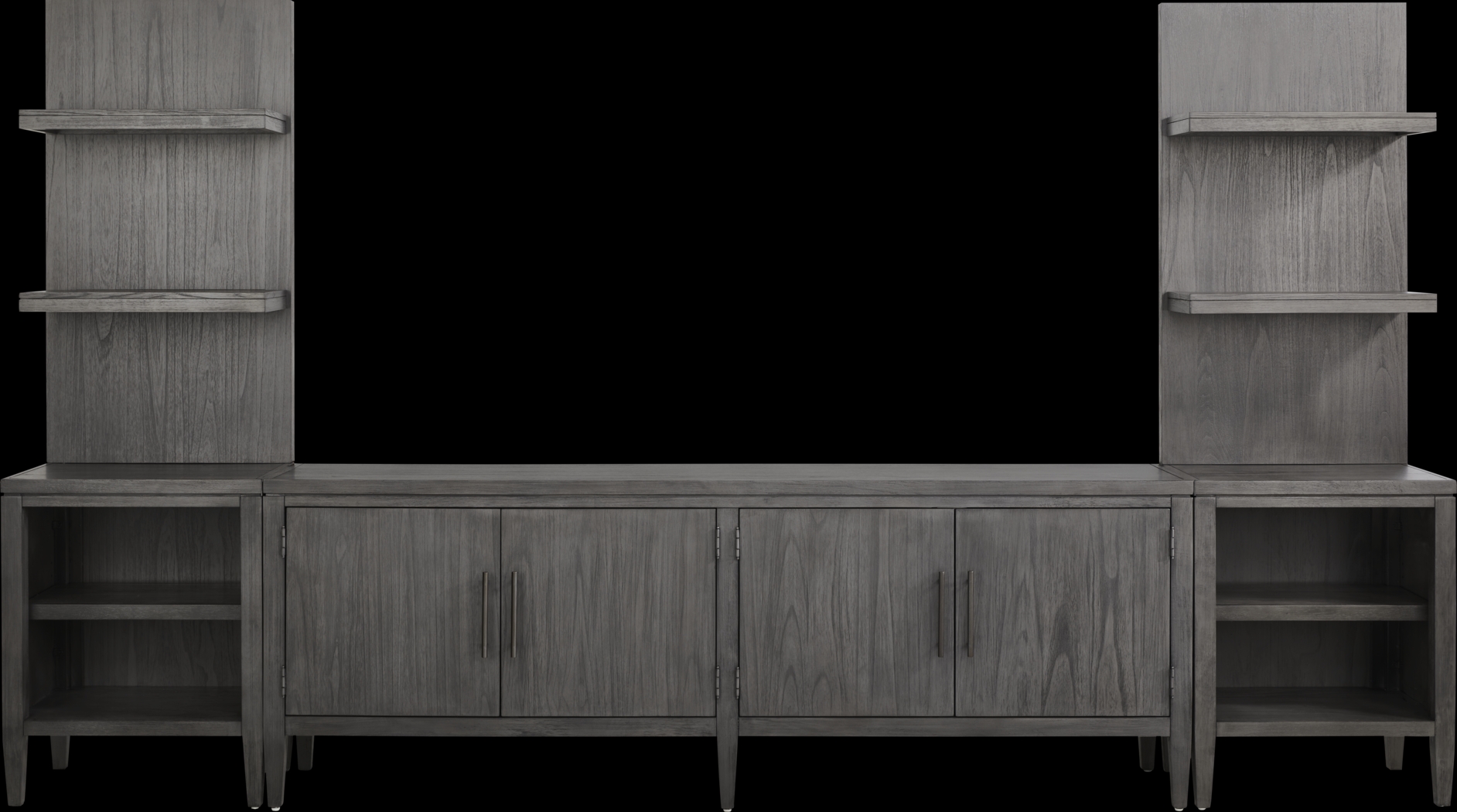 Deer Mountain Gray 3 Pc Wall Unit with 85 in. Console - Thumbnail - Image 1