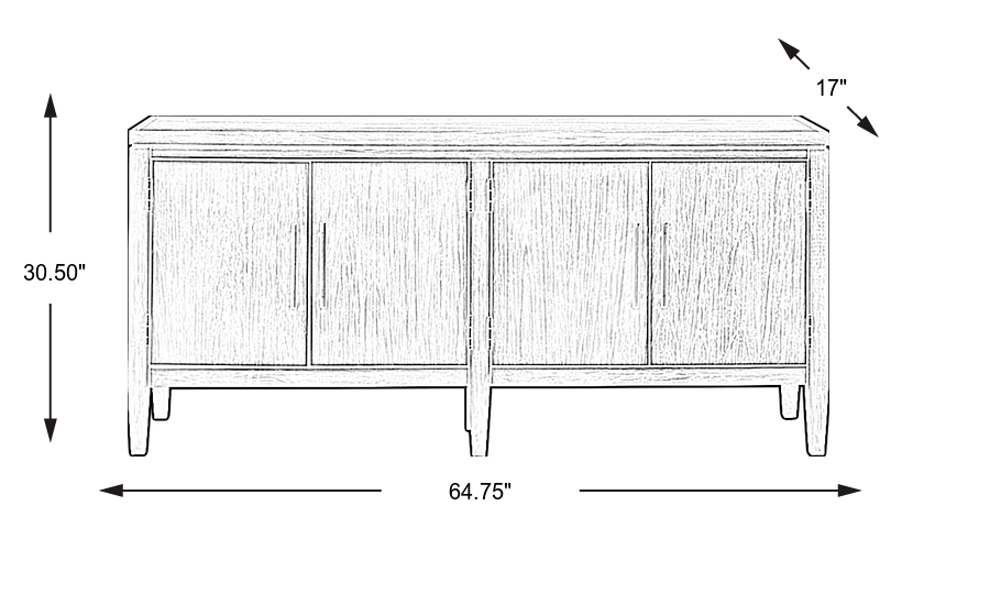 Dimension Image. Please refer to the Dimension Tab on this page for dimension details.