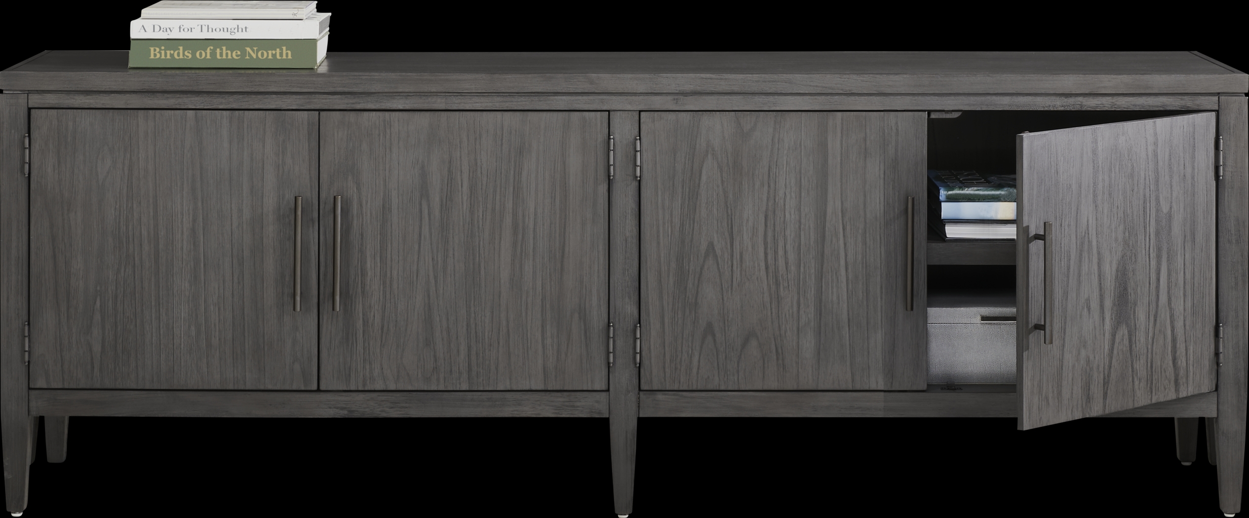 Deer Mountain Gray 85 in. Console - Thumbnail - Image 3