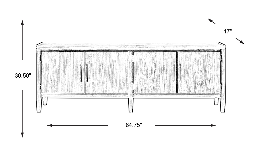 Dimension Image. Please refer to the Dimension Tab on this page for dimension details.