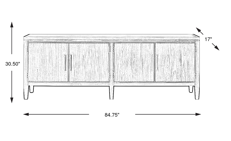 Dimension Image. Please refer to the Dimension Tab on this page for dimension details.