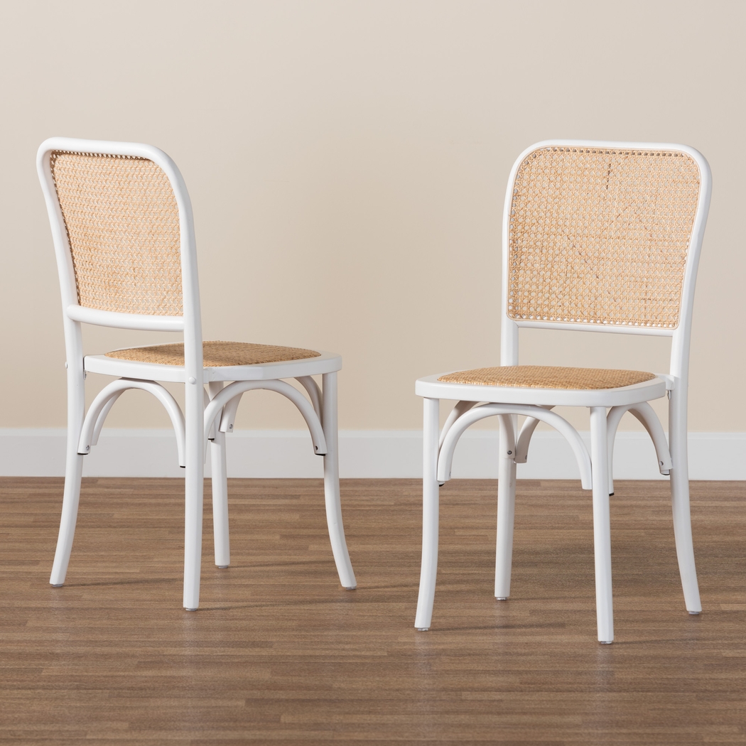 Deercrest White Dining Chair, Set of 2 - Thumbnail - Image 3