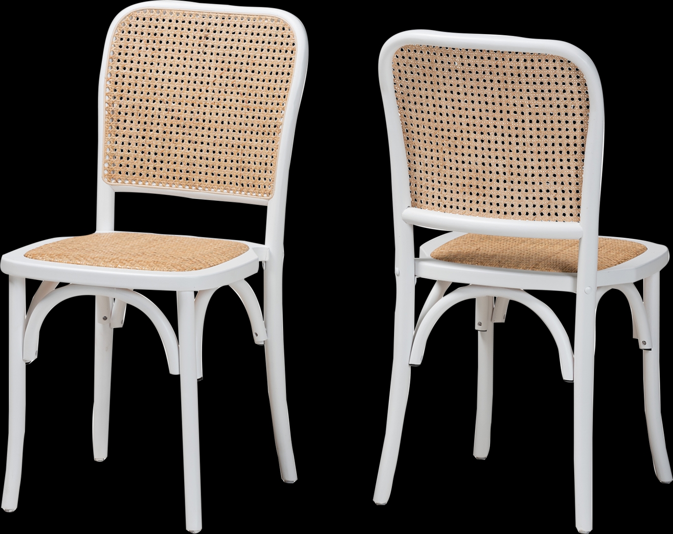 Deercrest White Dining Chair, Set of 2 - Thumbnail - Image 1