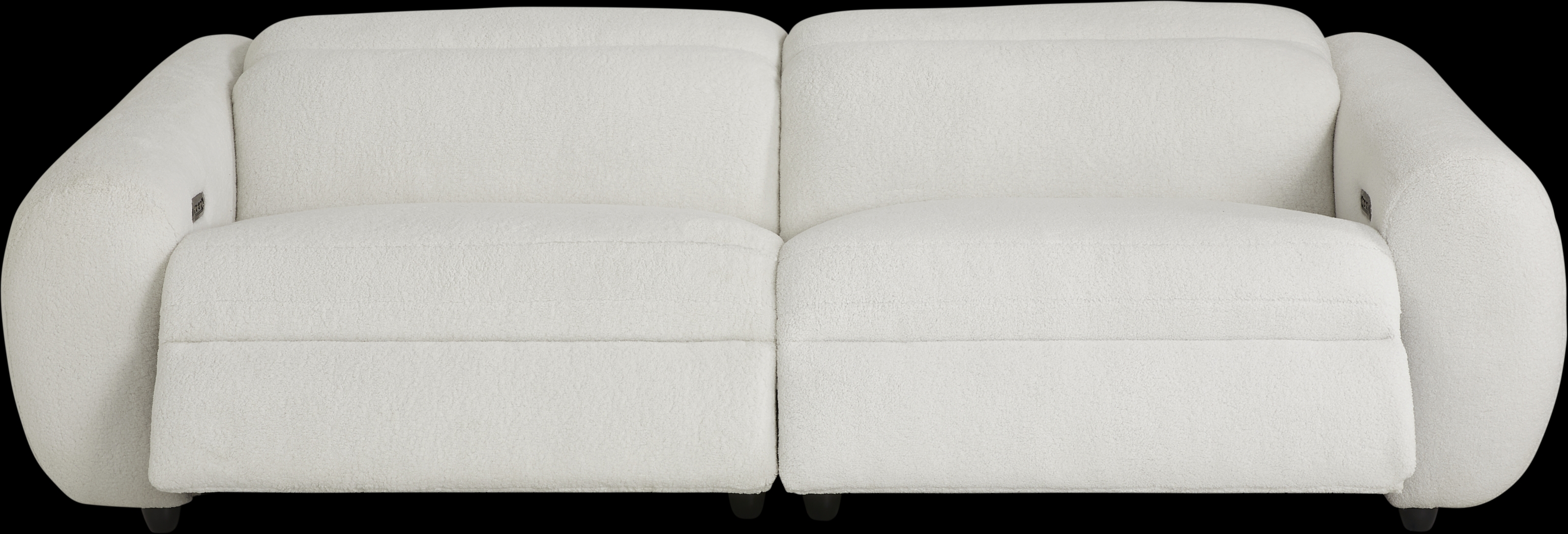 Deerfield White Dual Power Reclining Sofa - Thumbnail - Image 2