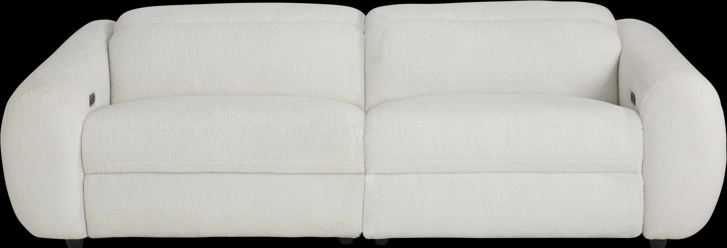 Deerfield White Dual Power Reclining Sofa - Thumbnail - Image 1