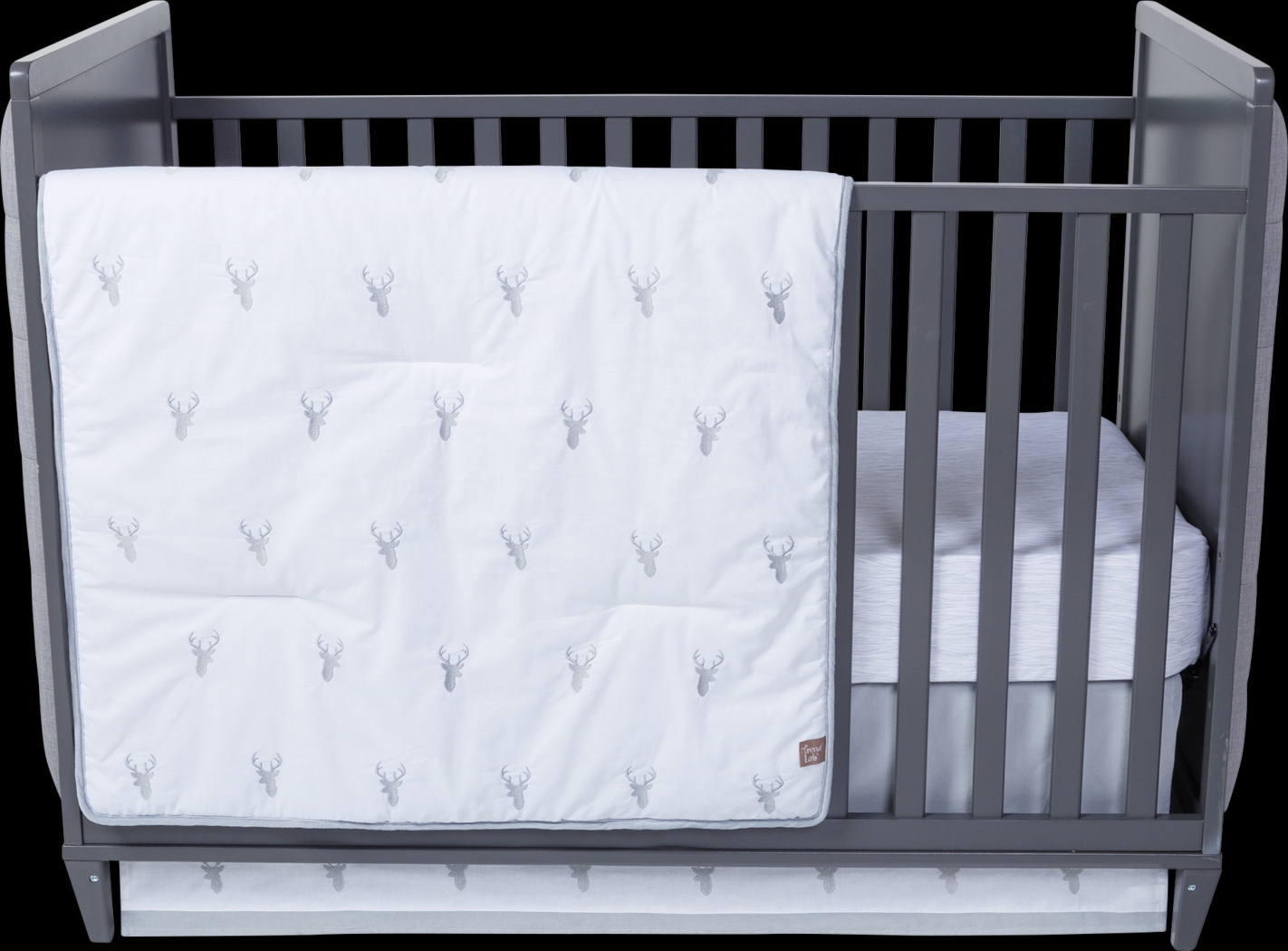 Deerville Gray 3 Pc Baby Bedding Set - Thumbnail - Image 3