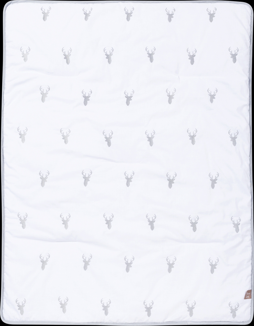 Deerville Gray 3 Pc Baby Bedding Set - Thumbnail - Image 4