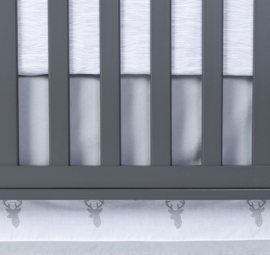 Deerville Gray 3 Pc Baby Bedding Set - Thumbnail - Image 6