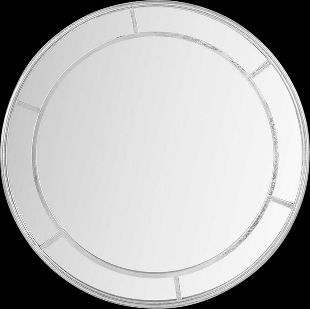 Defremery Silver Round Wall Mirror - Thumbnail - Image 1
