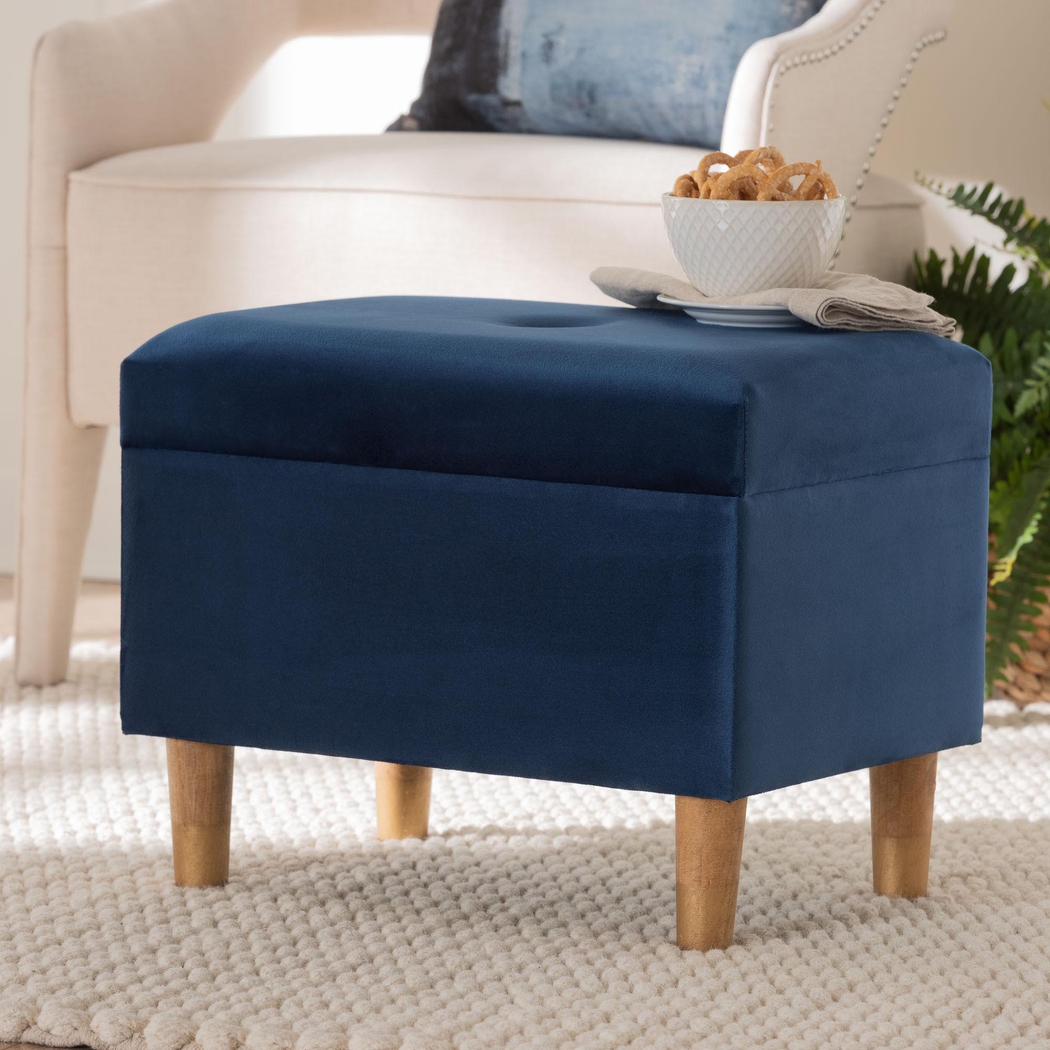 Degaris Navy Storage Ottoman - Thumbnail - Image 2