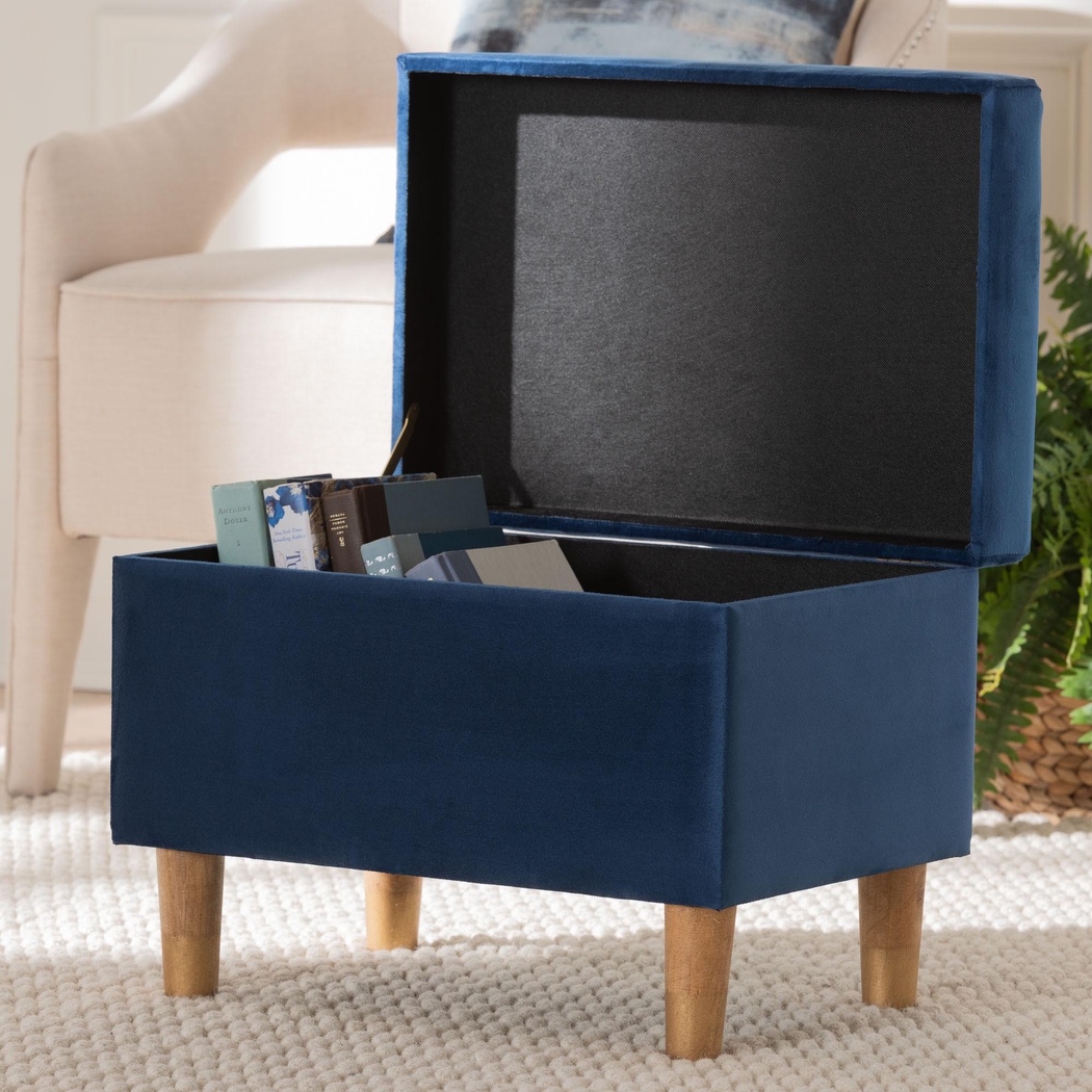 Degaris Navy Storage Ottoman - Thumbnail - Image 3