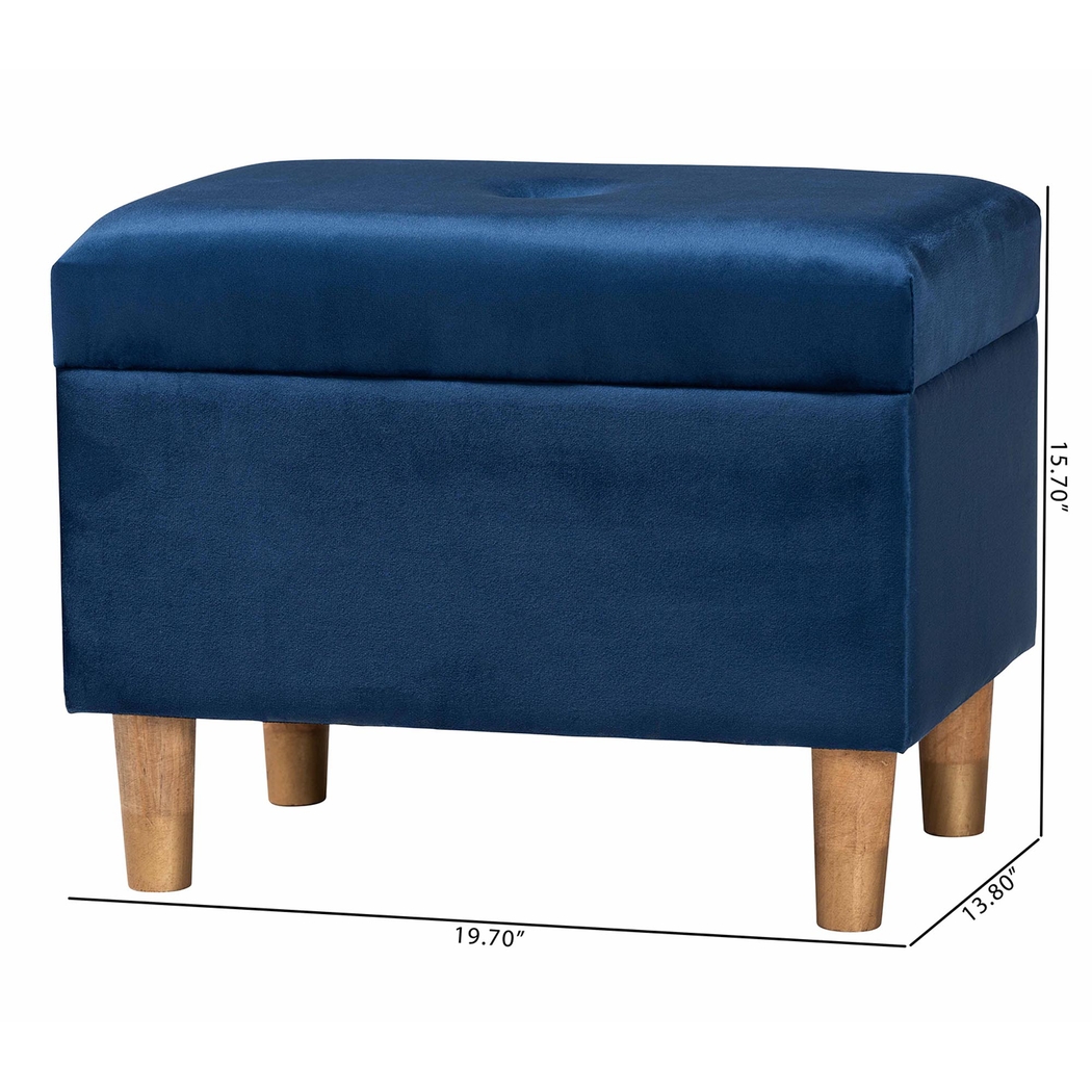 Degaris Navy Storage Ottoman - Thumbnail - Image 5