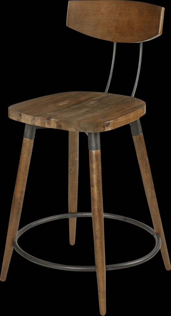 Degraw Brown Counter Height Stool - Thumbnail - Image 1