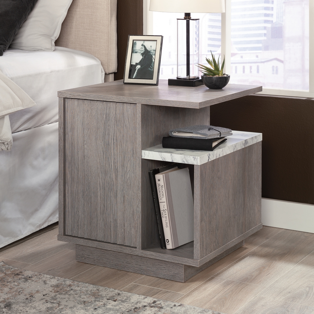 Deirdra Gray Nightstand - Thumbnail - Image 2