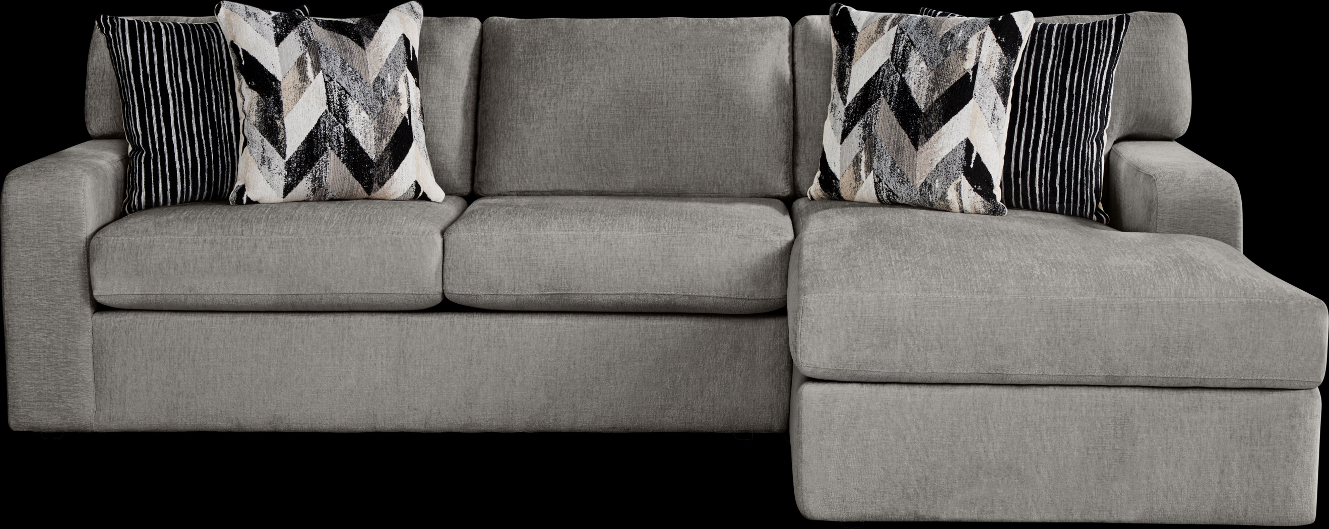 Dekker Park Gray 5 Pc Sectional Living Room - Thumbnail - Image 2