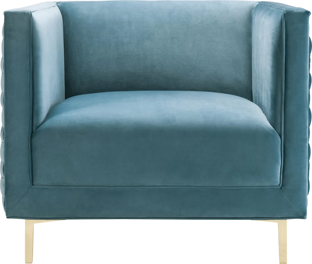 Del Ann Blue Accent Chair - Thumbnail - Image 2