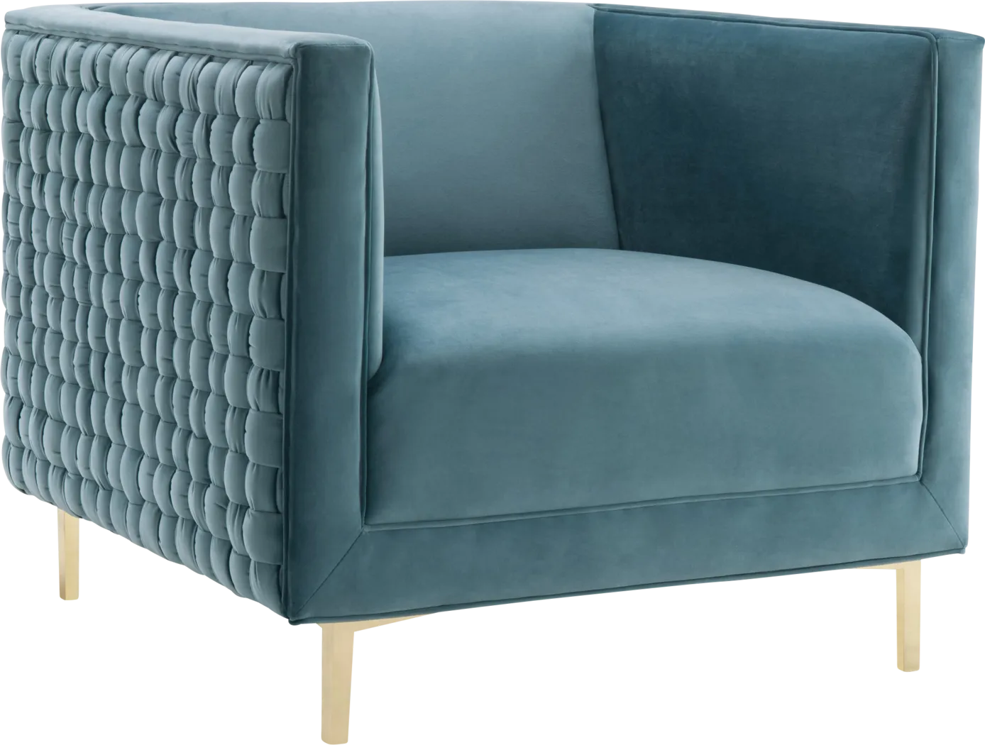 Del Ann Blue Accent Chair - Thumbnail - Image 1