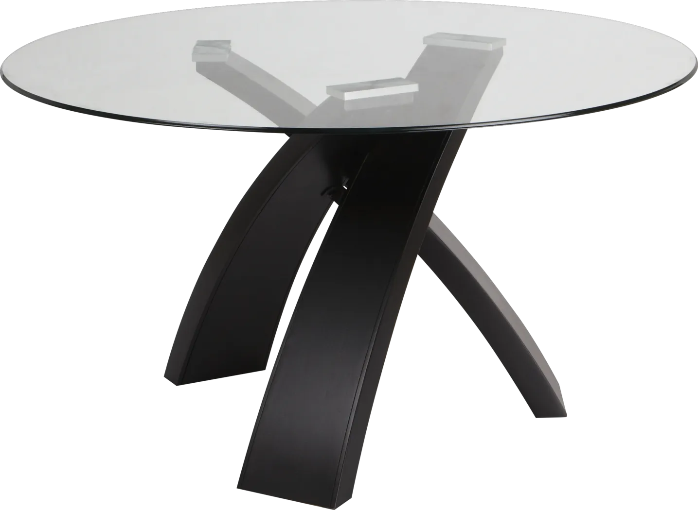 Del Mar Ebony Round Dining Table - Thumbnail - Image 1