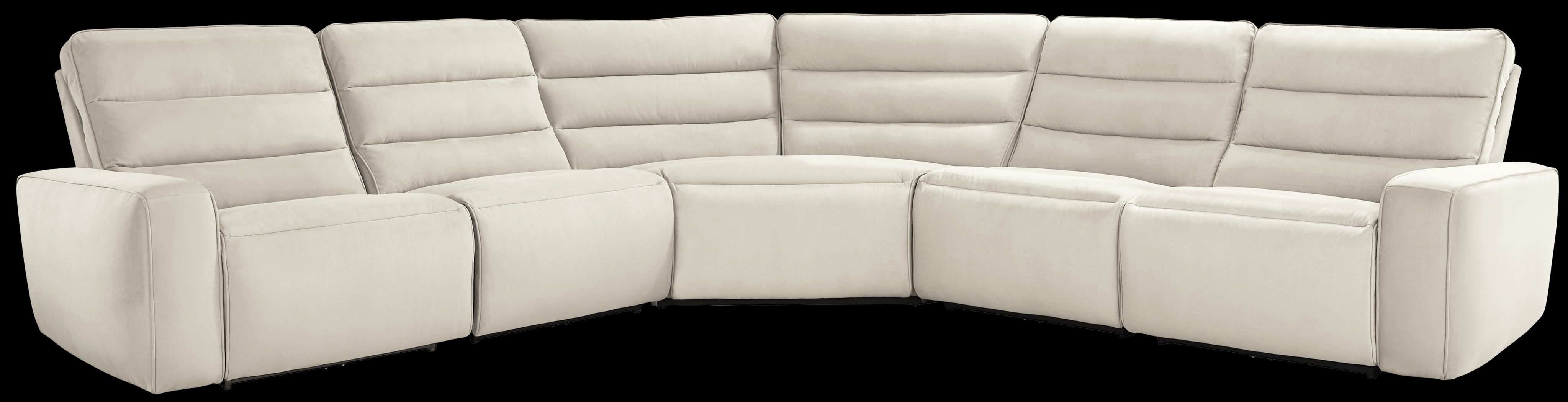 Del Mar Ivory 5 Pc Dual Power Sectional - Thumbnail - Image 3