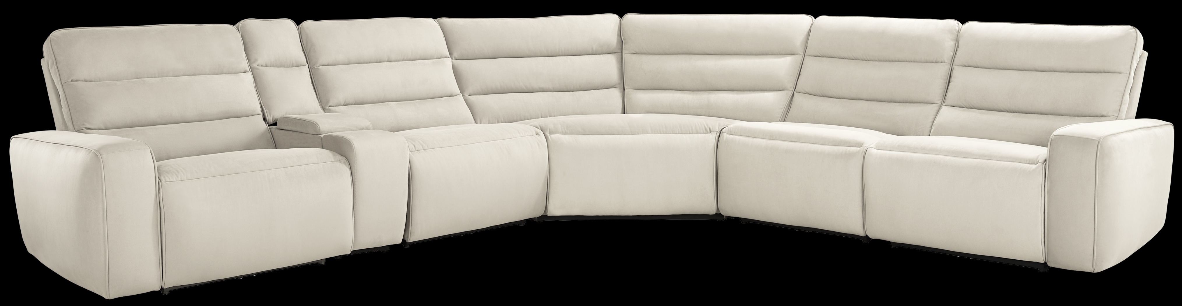 Del Mar Ivory 6 Pc Dual Power Sectional - Thumbnail - Image 3