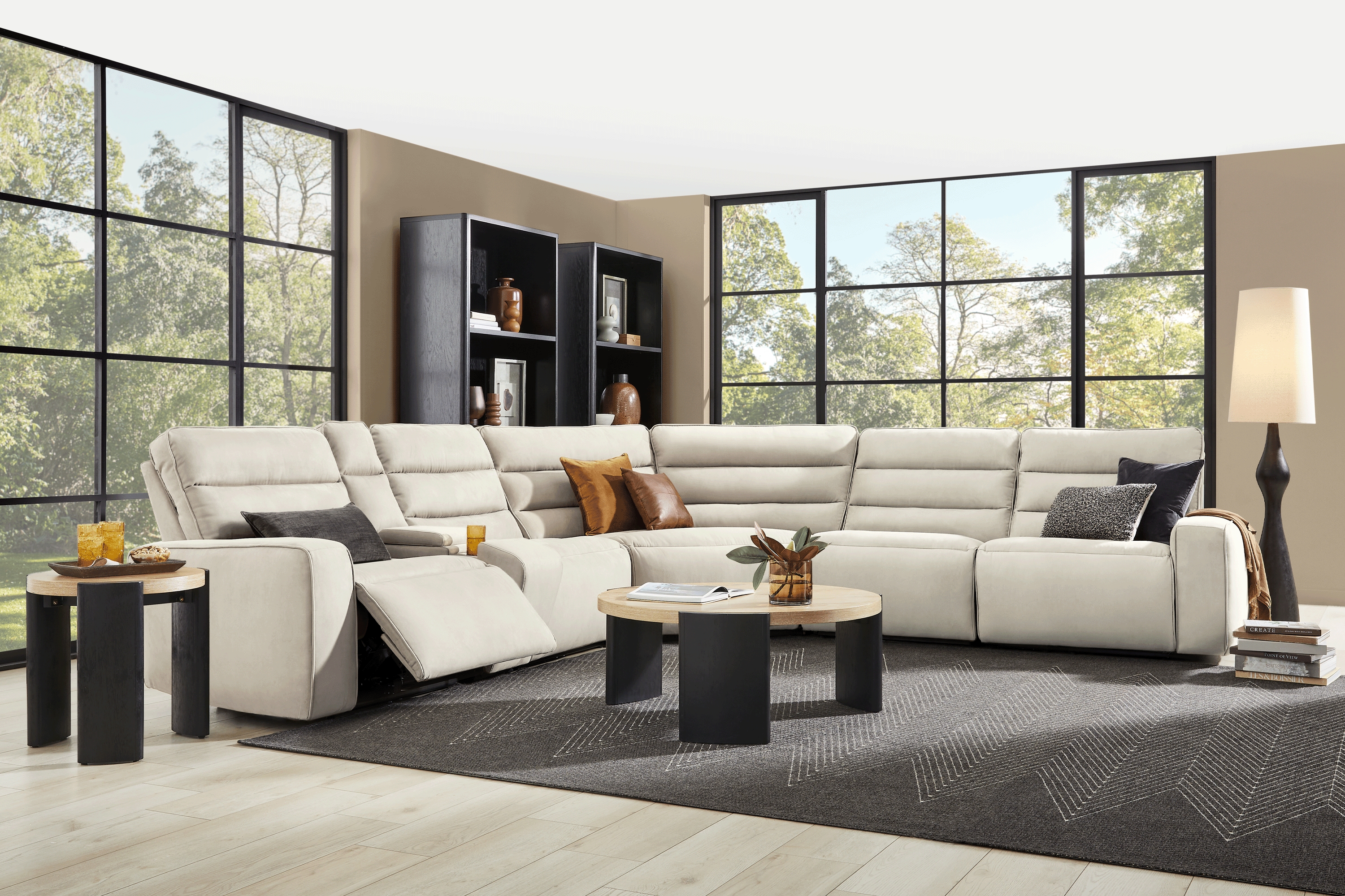 Del Mar Ivory 6 Pc Dual Power Sectional - Thumbnail - Image 2